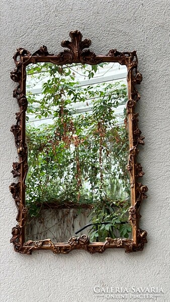 Decorative antique wall mirror 95 x 60 cm