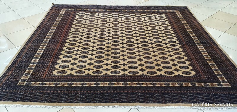 3127 Pakistani bokhara handmade wool Persian carpet 240x255cm free courier