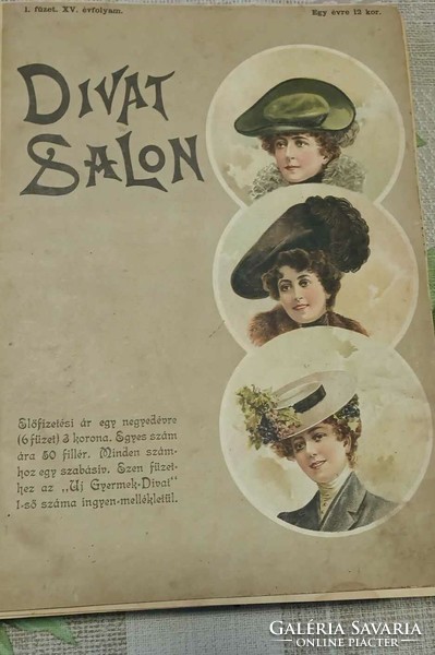 Fashion salon 1901-1902 (xv. Year) 16 booklets bound together