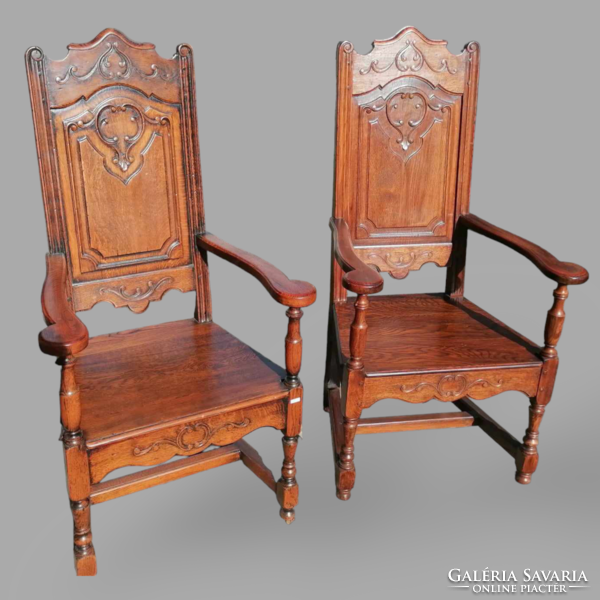 Antique Neo-Renaissance throne chair, chair, arm chair