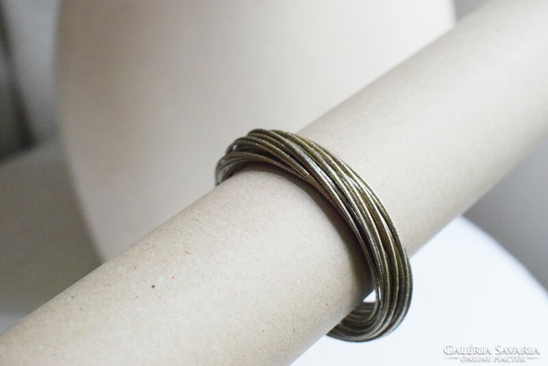 Bracelet, 30-piece metal hoop braid, inner diameter 6 cm