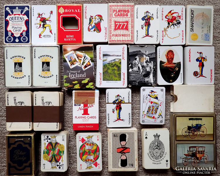 For collectors! 16 Decks Retro Vintage Antique French Card Game Card Game French Rummy Poker Cards