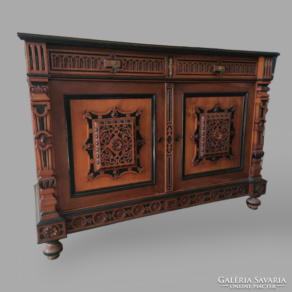 Neo-Renaissance chest of drawers - 2 pcs
