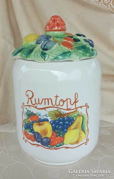 Rumtopf Vintage kerámia rumos edény.