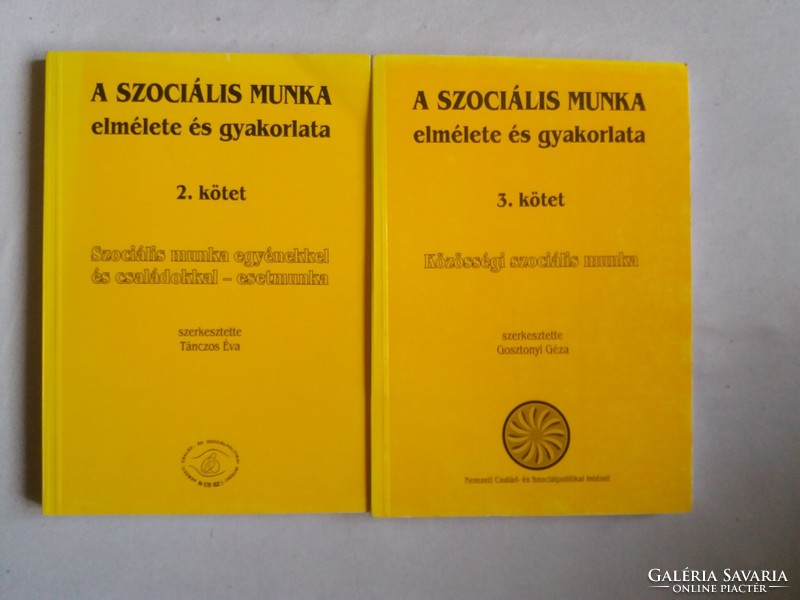 A szociális munka elmélete és gyakorlata 2-3 kötet.