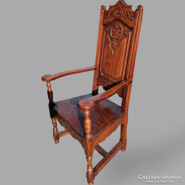 Neoreneszánsz trónszék, szék, karos szék