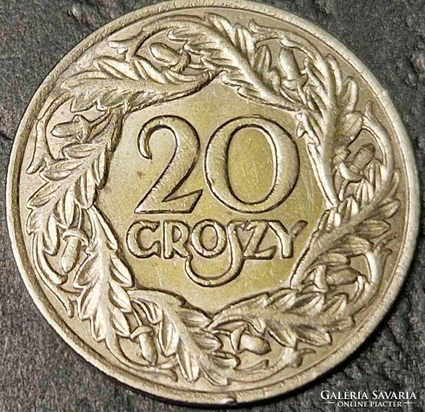 Poland 20 grosz (garas), 1923