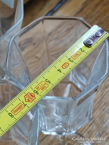 Luminarc francia hatszögletű talpas pohár készlet Új