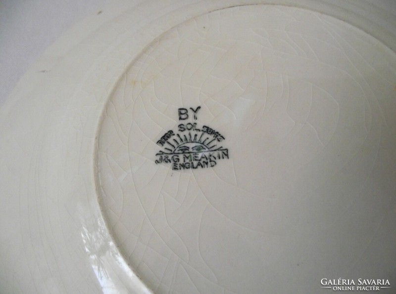 Antik,aranyozott angol rózsás tányér (J&G Meaking)