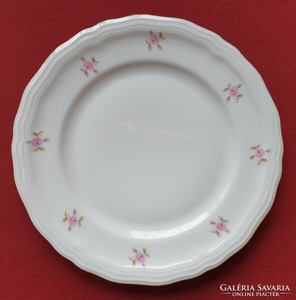 4pcs rheinkrone bavaria German porcelain small plate cookie plate with rose flower pattern with gold edge