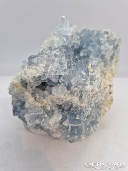 Celestine is a raw mineral