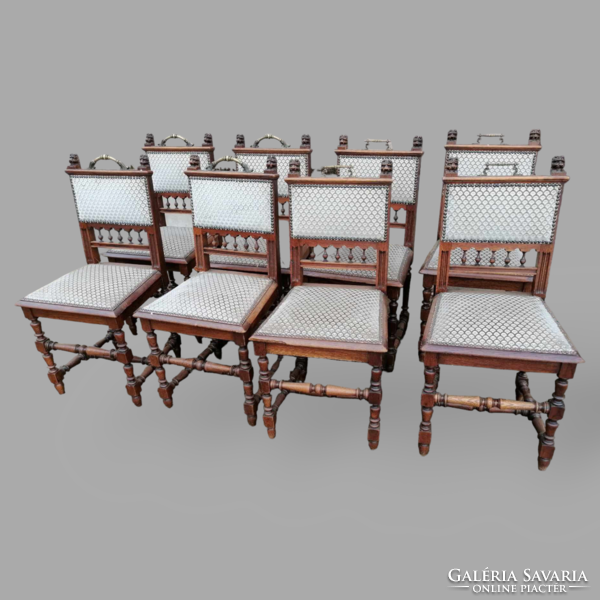 Antique Neo-Renaissance chairs - 8 pcs