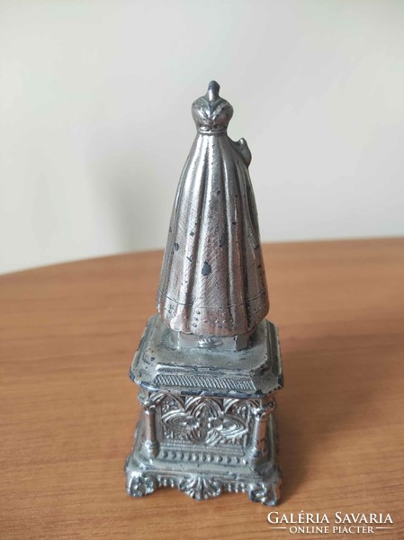 Mariazell Madonna and Child pewter statue
