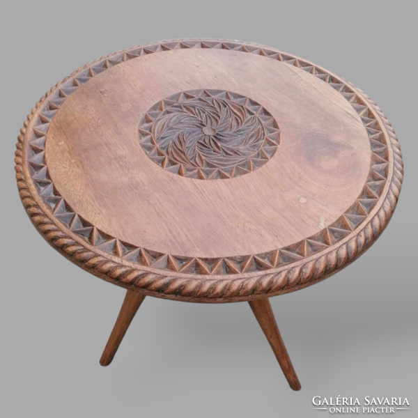 Carved coffee table