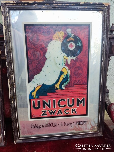 Retro Unicumos reklám kocsmai hagyaték