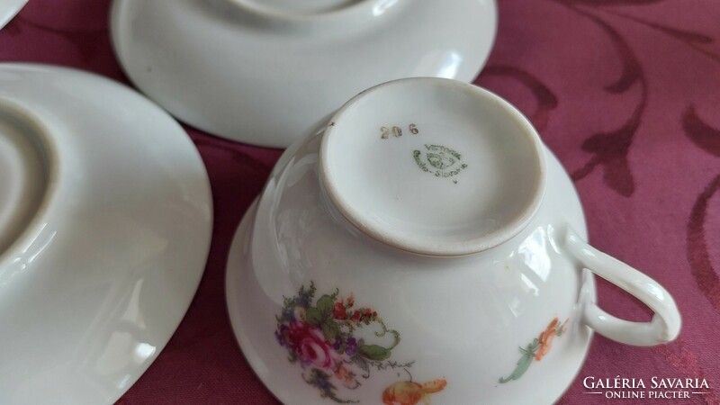 Viktória csehszlovák porcelán teás szett