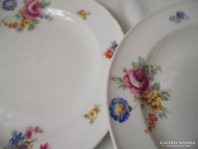 Antique plate with Dutch rose pattern