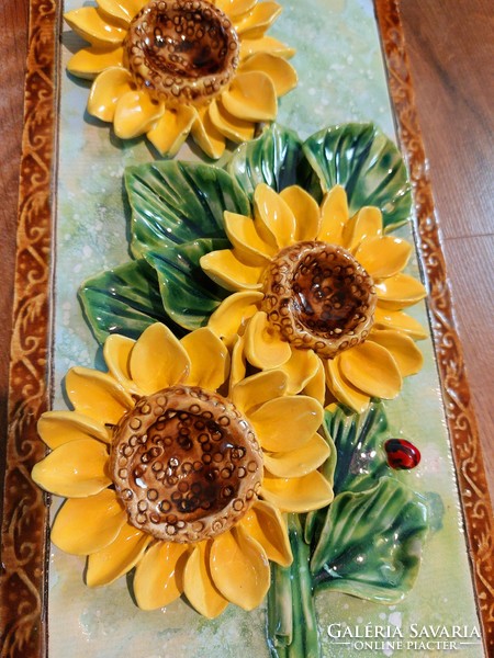 Sunflower beautiful ceramic image