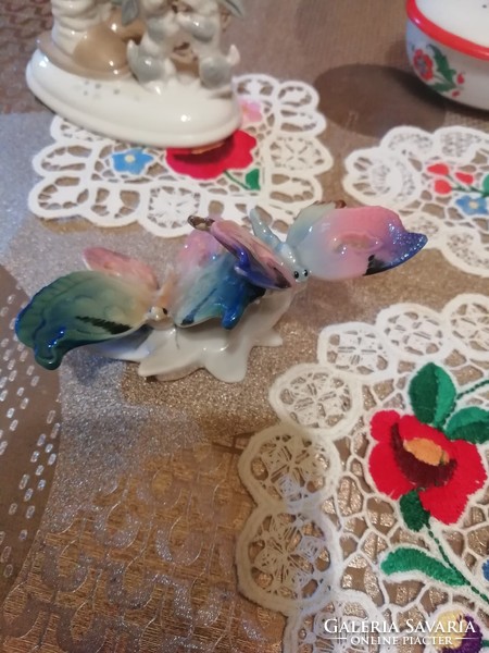 Antique porcelain butterflies from a German collection