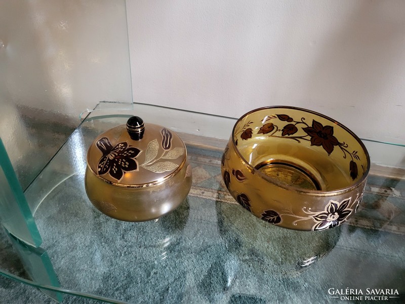 Decorative glass bowl and candy holder