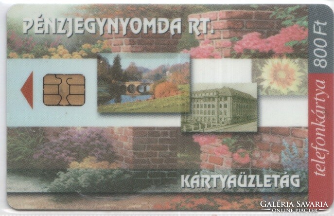 Hungarian telephone card 1229 2004 banknote printing sie 25,000 pcs.