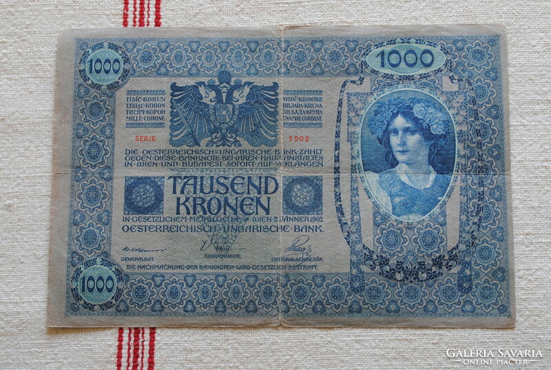 1000 Korona 1902 VF