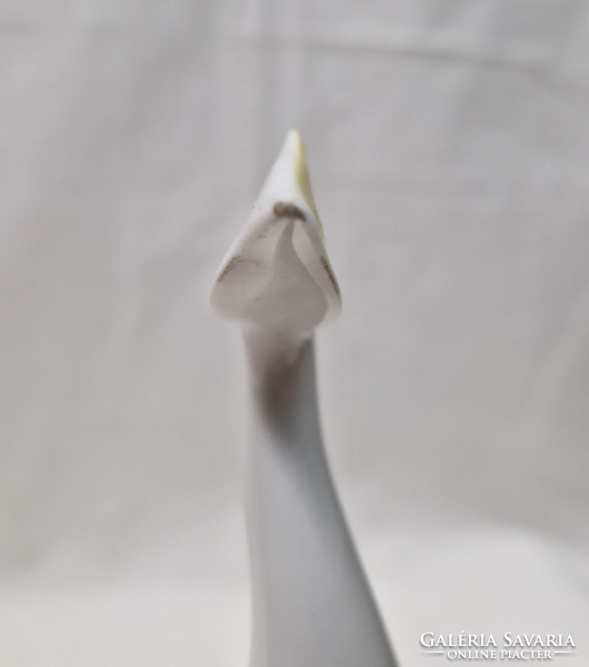 Hollóházi porcelán art deco madár figura 15,5 cm.