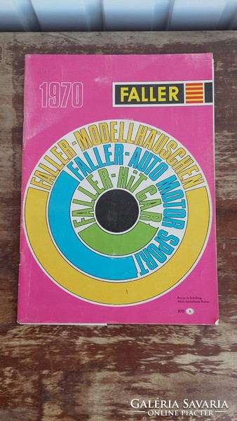 FALLER 1970. játék prospektus, katalógus (100)