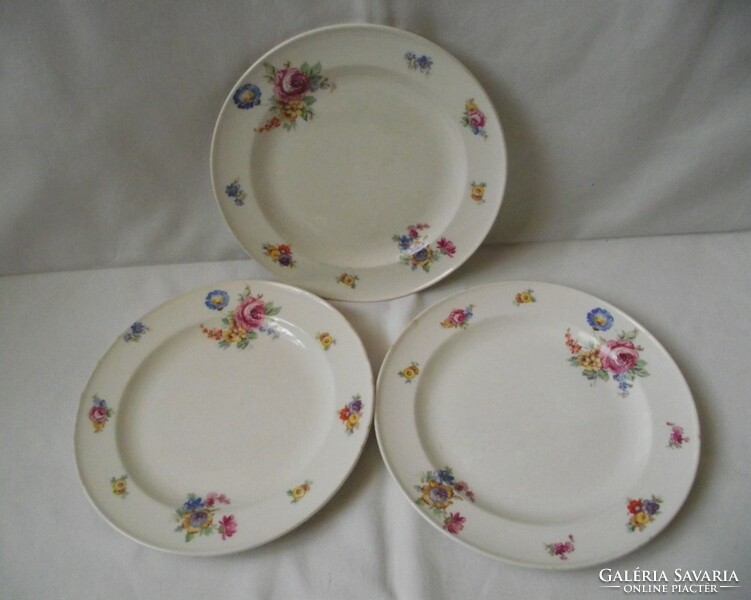 Holland rózsa mintás antik tányér