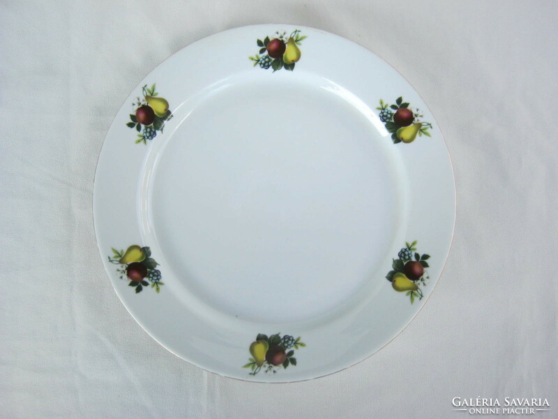 Alföldi porcelain flat plate with fruit pattern