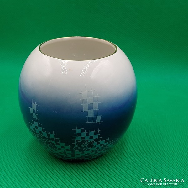 Retro porcelán kék váza