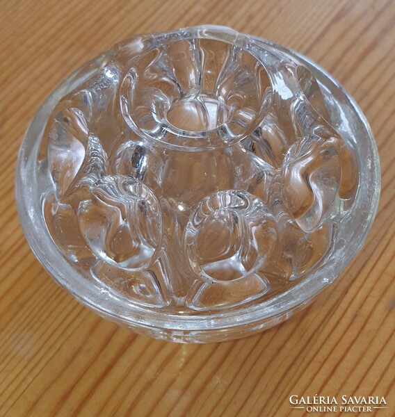 Old glass toothpick holder, letter weight, pencil holder