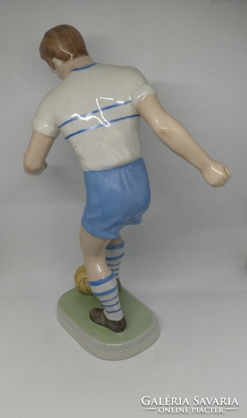 Drasche porcelain large football player 