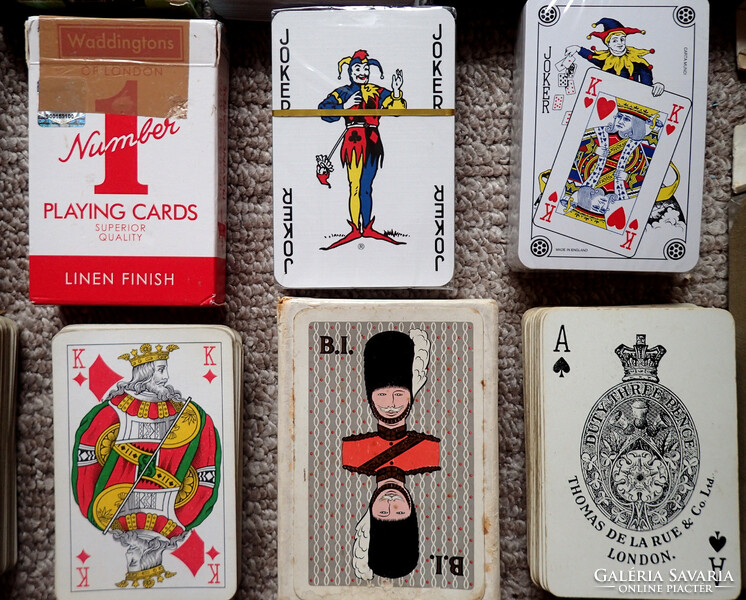 GYŰJTŐKNEK! 16 pakli retró vintage antik franciakártya játék kártyajáték francia römi póker kártya