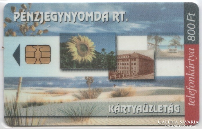 Hungarian phone card 1228 2004 banknote printing sie 25,000 Pcs.