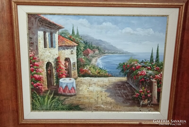 Molnár Adél/Mediterrán zsűrizett festmény
