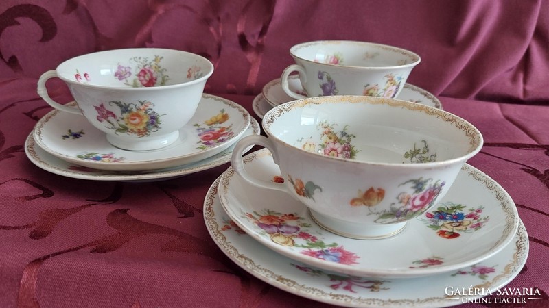 Viktória csehszlovák porcelán teás szett