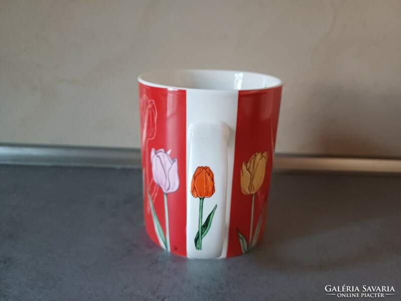 Dutch colorful tulip mug