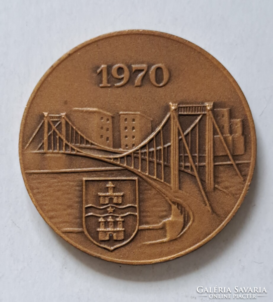 1945-1970. 40 mm-es  bronz emlékérem (87)