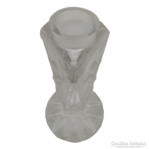 Lalique acid-etched glass vase - m1033