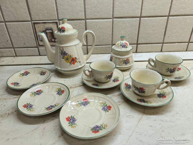 Floral ceramic coffee set for sale!