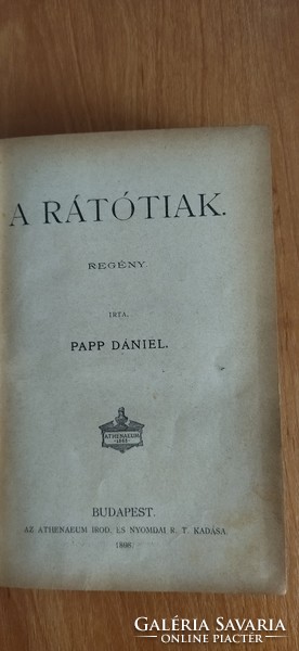 Papp Dániel - A rátótiak 1898