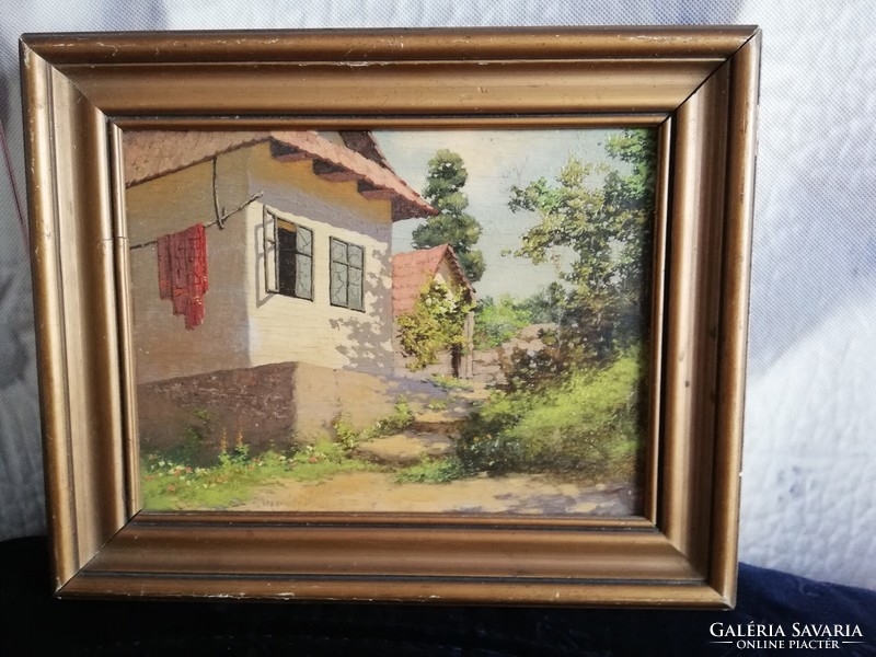 For sale is a painting made with the oil-on-wood panel technique with the signature of Miklós Neogrády.