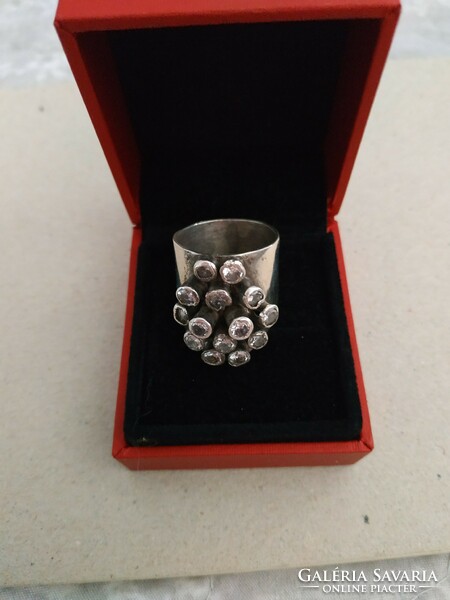 Különleges ezüst gyűrű/ lengyel munka