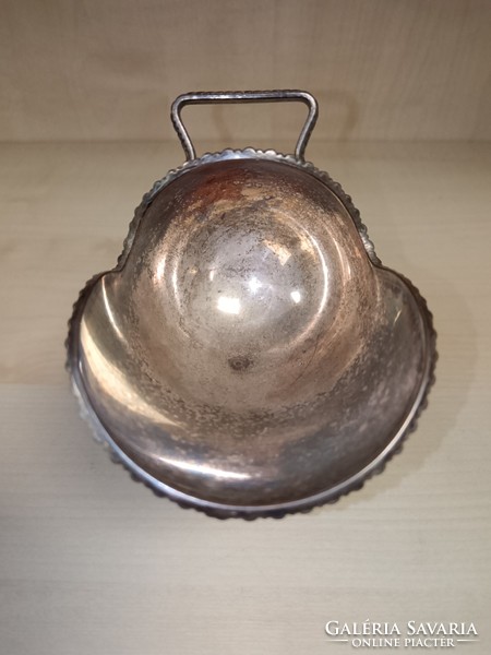 Silver-plated sugar and salt holder