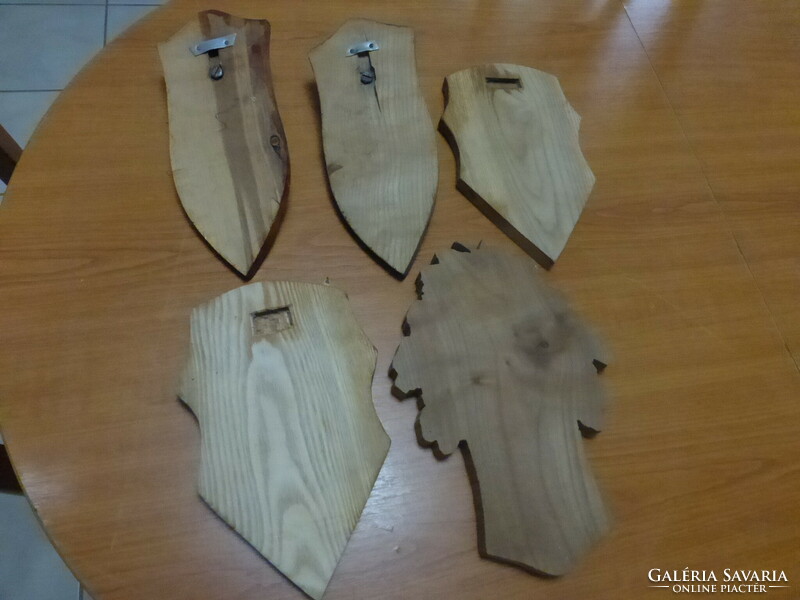 Wooden boards for hunter's trophy