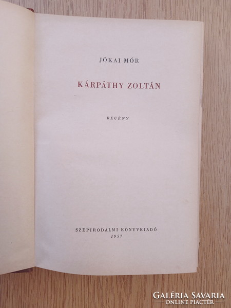Jókai Mór - Kárpáthy Zoltán (519 oldal) 1 gombóc fagyiért