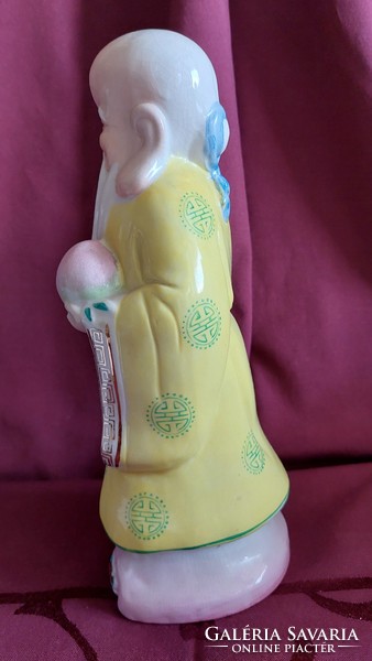 Kínai porcelán szobor,keleti bölcs ,25 cm
