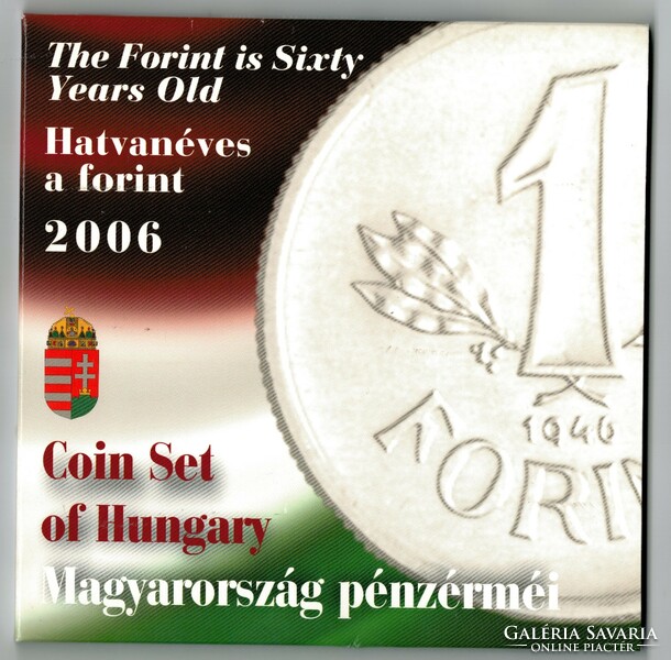 2006 Magyarország pénzérméi PROOF Hatvanéves a forint  ezüst pp 1946  forinttal