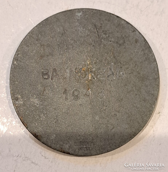 Archer prize medal with Lojos Berán mark, zinc 35 mm, (76)